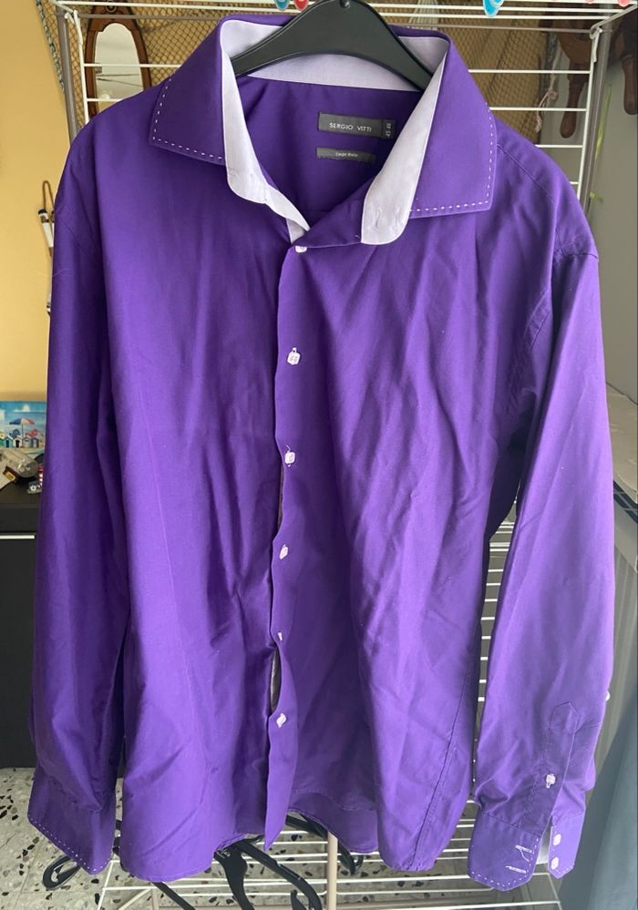 Chemise violette mauve 45/46