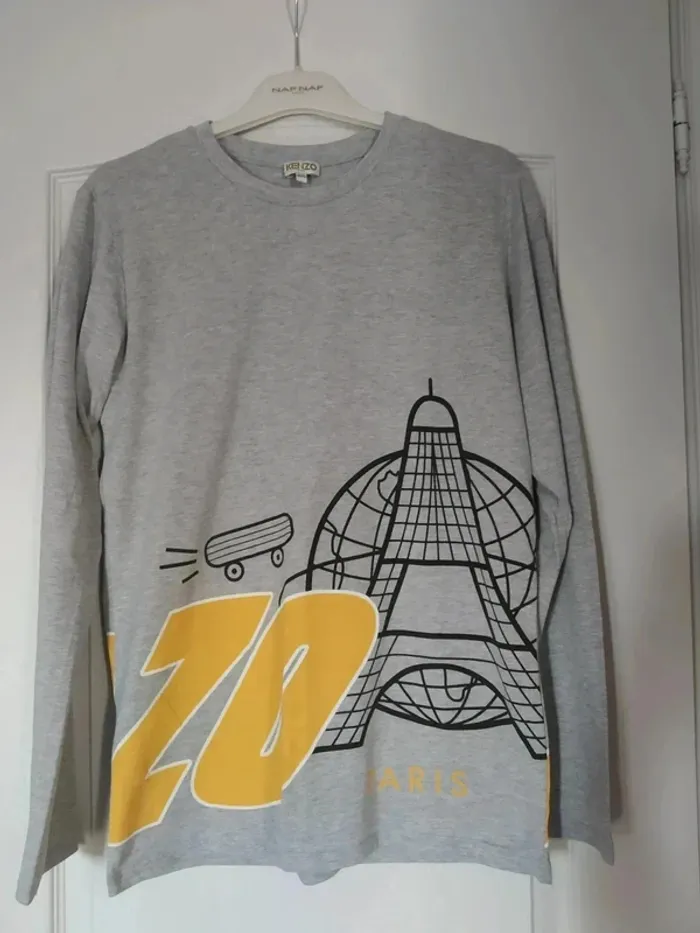 Tee-shirt manches longues garçon 16 ans Kenzo