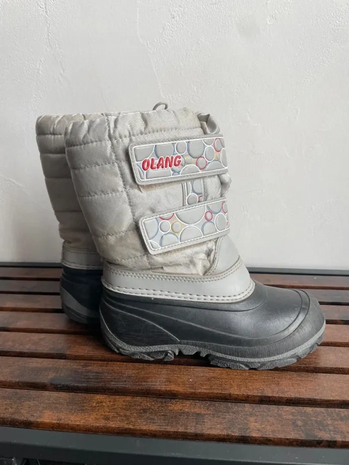 Bottes fourrées ski imperméable enfant - photo numéro 2