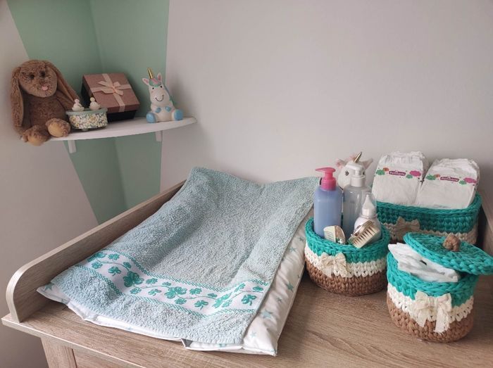 Pack paniers rangement en Trapilho pour bébé - photo numéro 5