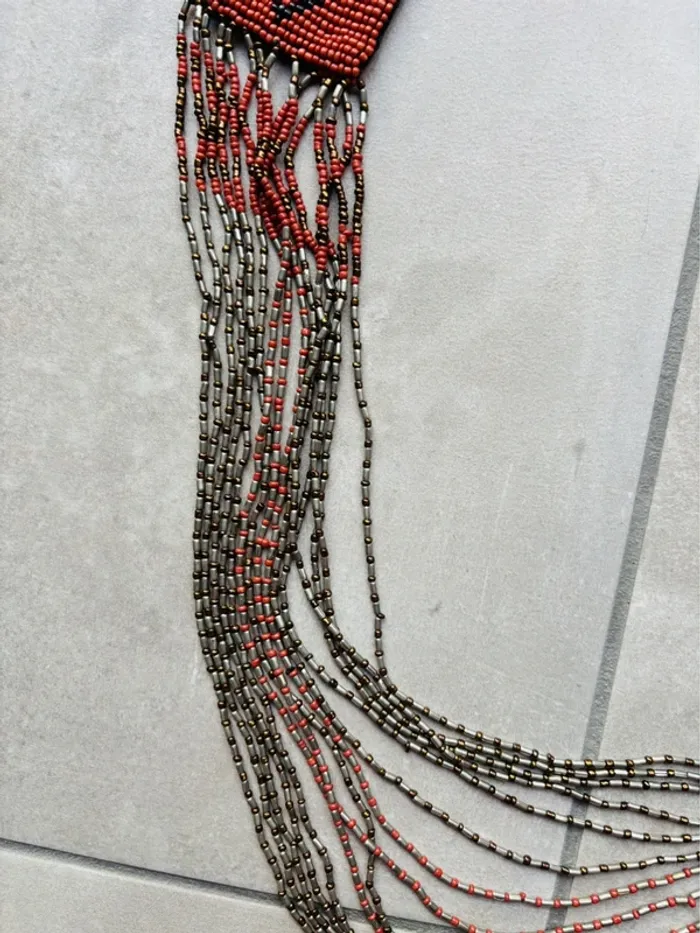 Magnifique collier sautoir en perles de rocaille - photo numéro 3
