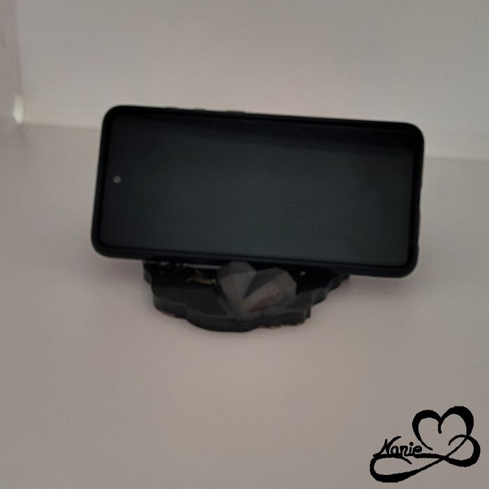 Support de téléphone Nounours Noir et Doré - photo numéro 3