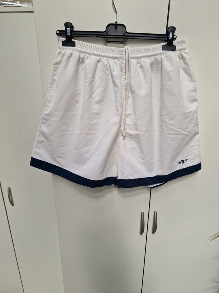 Short Blanc Bandes Marine - photo numéro 2