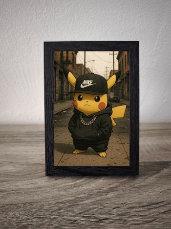 Cadre neuf décoratif Pikachu casquette Nike