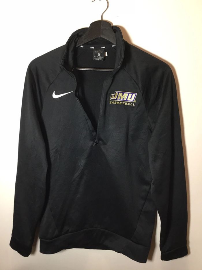 Sweat universitaire 1/4zip Nike noir taille XS 119 - photo numéro 2