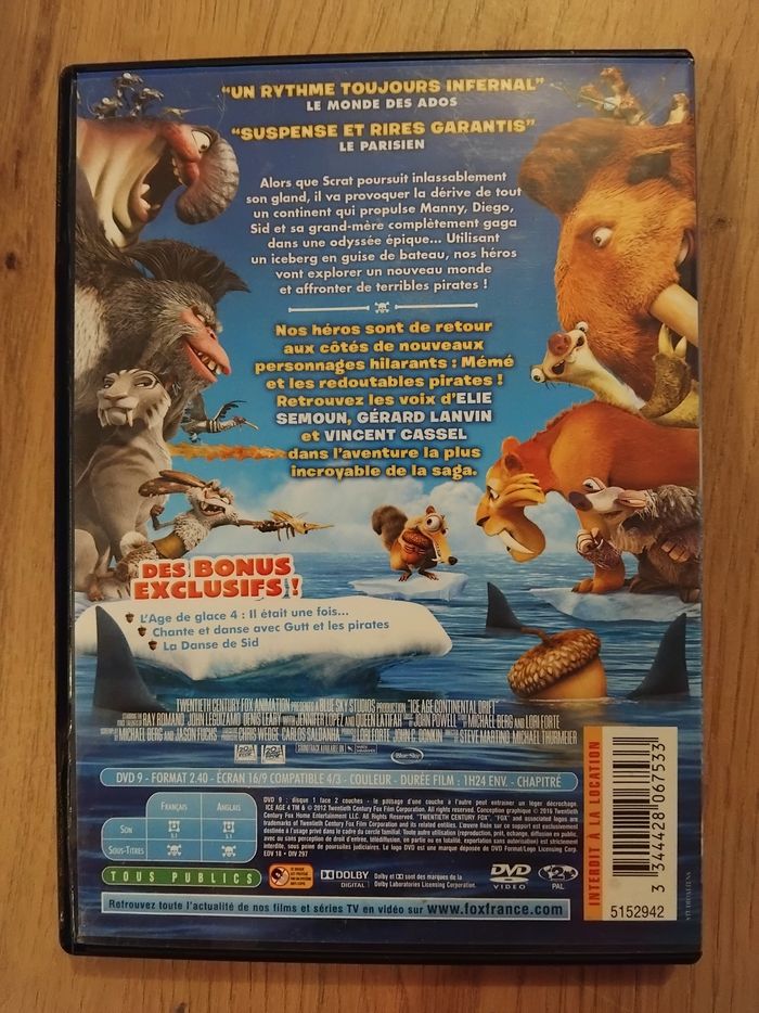 Dvd L'âge de glace 4 - photo numéro 2