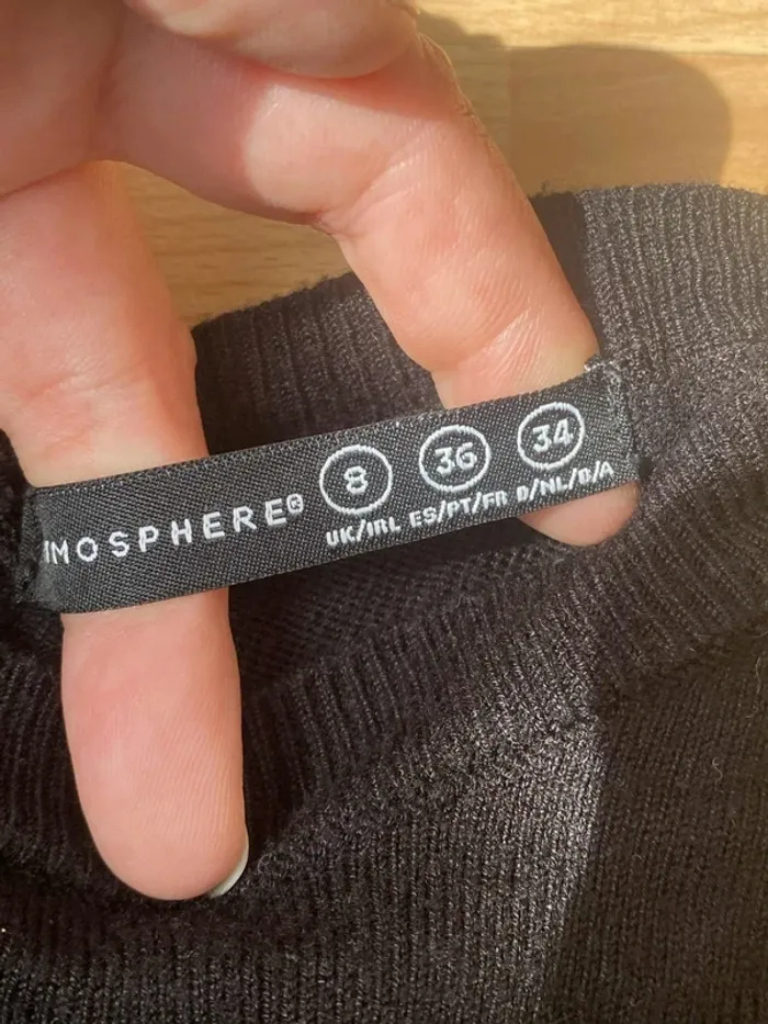 Pull fin col rond dos zippé 36 Atmosphère - photo numéro 3