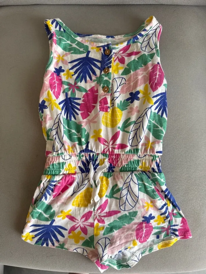 Combi short fleurs
