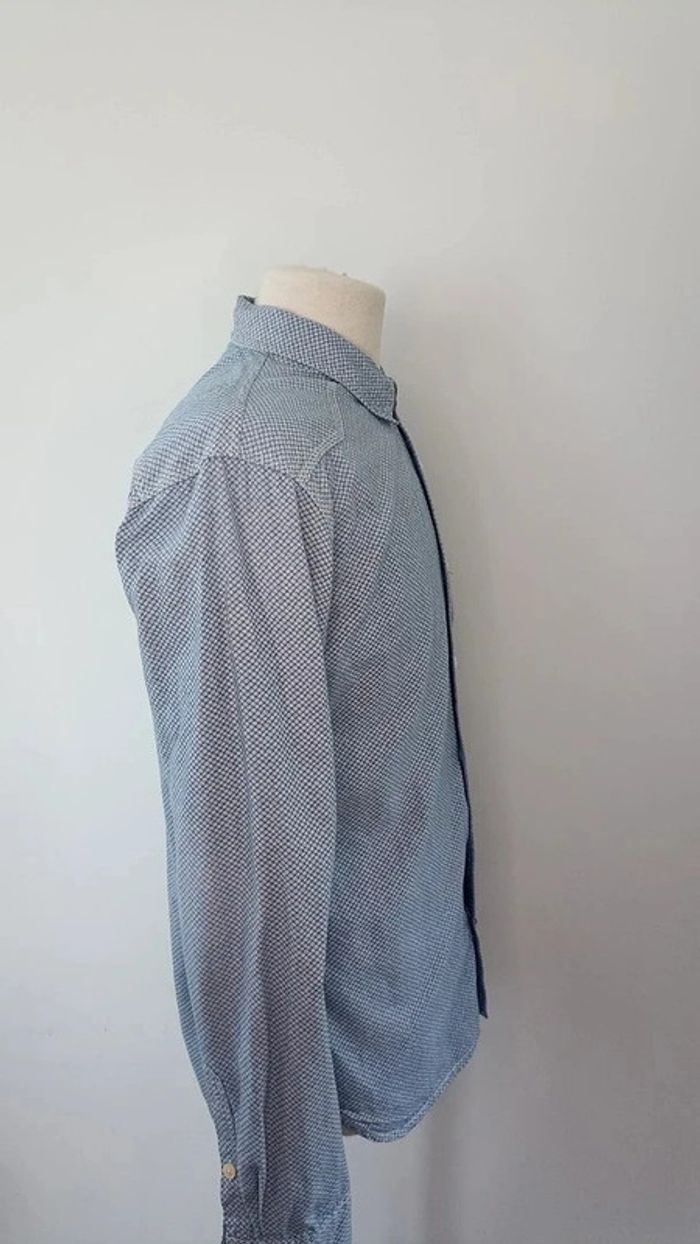 Chemise Hilfiger Denim bleu clair taille M - photo numéro 5