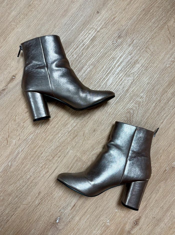 Boots argentés à talons Pimkie 40 - photo numéro 2