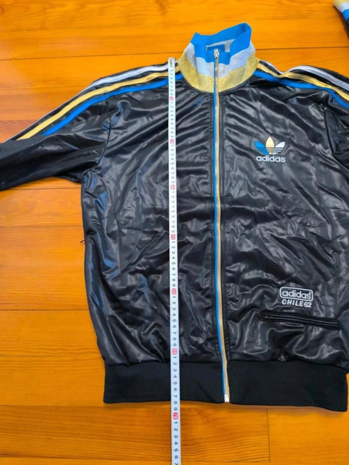 Veste Adidas - Chile 62 - Noir/bleu/doré - Taille M - photo numéro 9