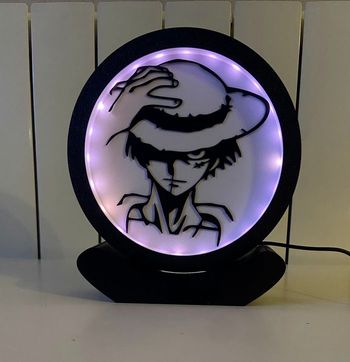Lampe Luffy One Piece 3D led lumineuse neuve 