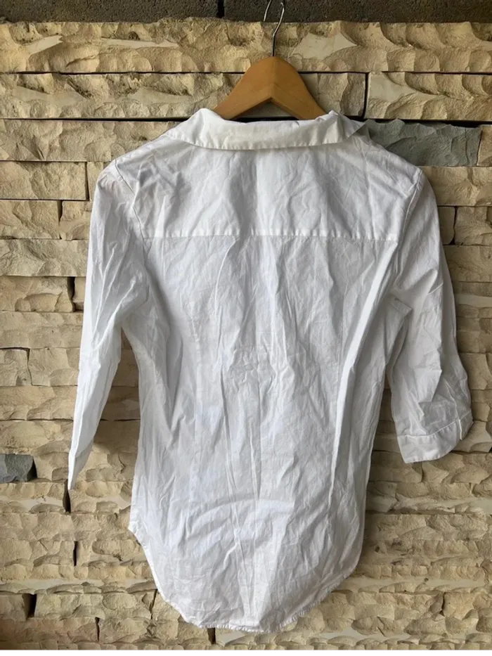 🤍 Chemise blanche à manches 3/4 - Taille 38 🤍 - photo numéro 2