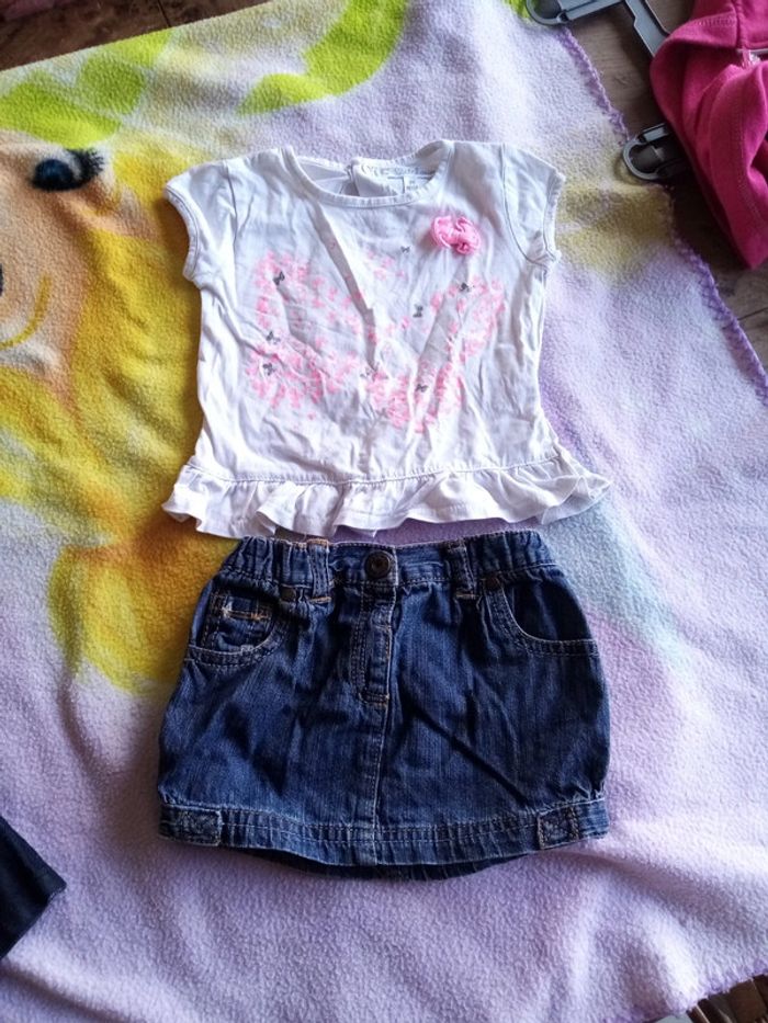 Maillot +jupe en jean