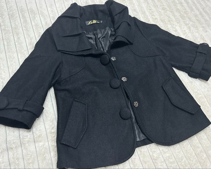 Veste noire manches courtes - photo numéro 2