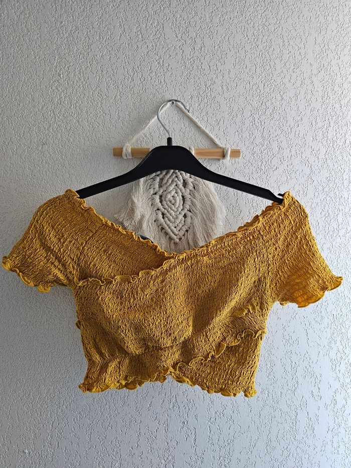 Croptop couleur moutarde Ambiance taille s - photo numéro 6