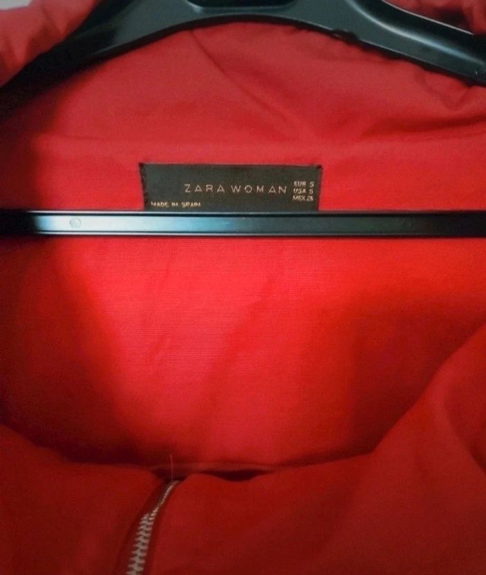 Veste rouge Zara taille S - photo numéro 3