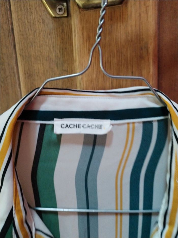 Chemise blanches rayée couleurs - photo numéro 2
