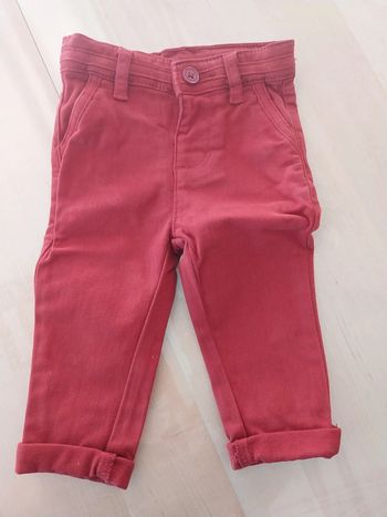 Pantalon bébé 6 mois rouge neuf Tape à l'oeil