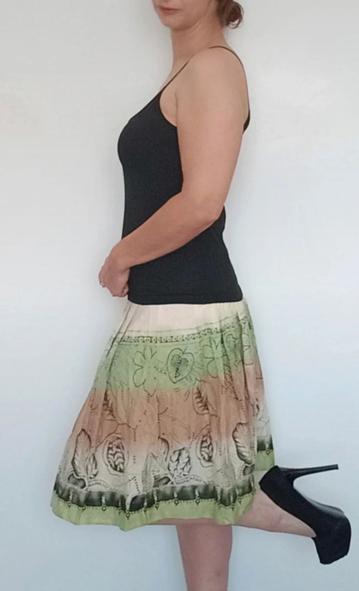 Jupe mi longue évasée été ethnique 36 - photo numéro 3