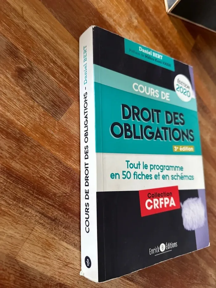 Livre cours de droit des obligations, édition, 2020 - photo numéro 2