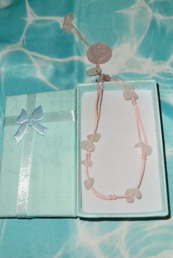 Bracelet avec pierre rose