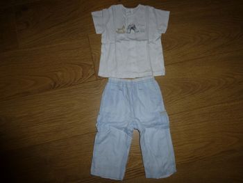 Ensemble pantalon + t-shirt - 9 mois - New man