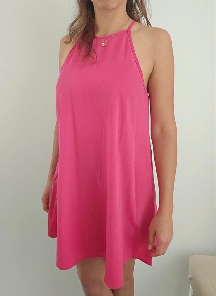 Robe rose fuchsia