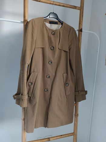 Veste blazer trench marron camel Zara Woman taille XS