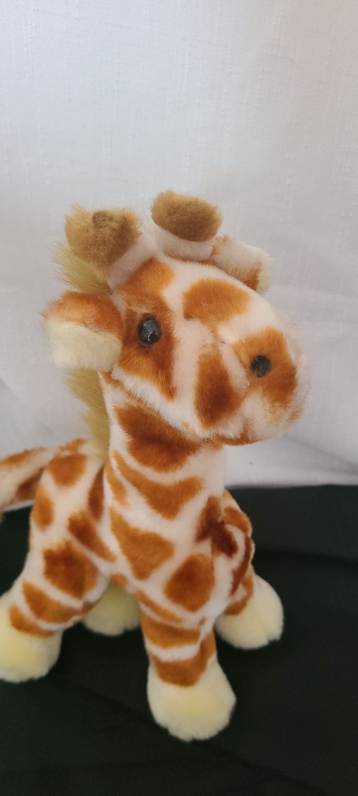 Peluche girafe AURORA beige marron