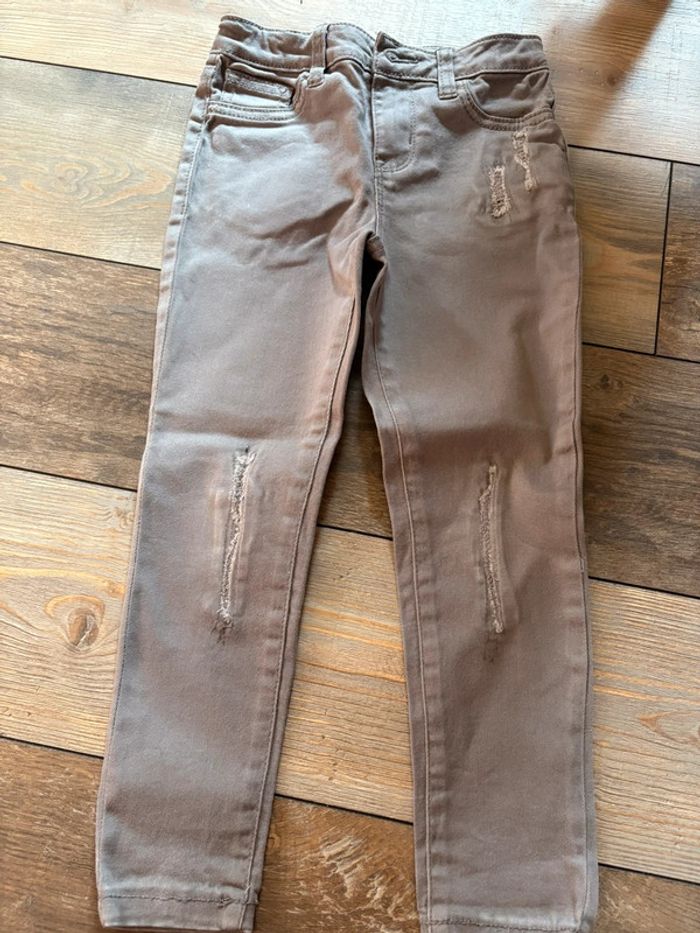 Jeans gris skinny 4-5 ans fille Denim co