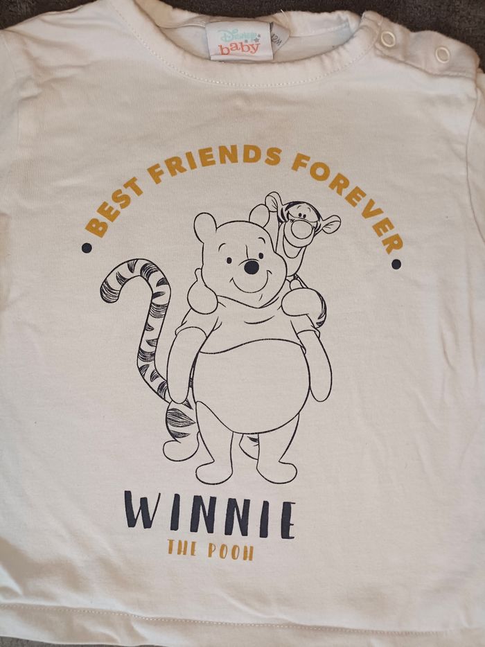Tee-shirt manches longues - Motif Winnie l'ourson et Tigrou - photo numéro 2