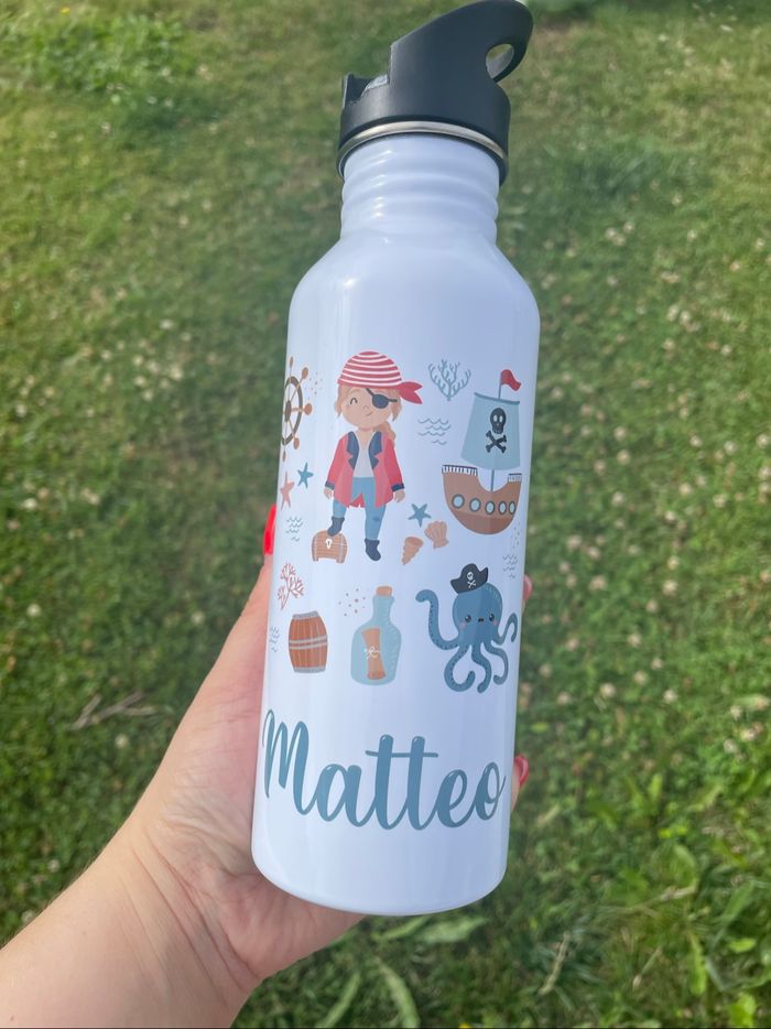 Gourde paille enfant 600 ml