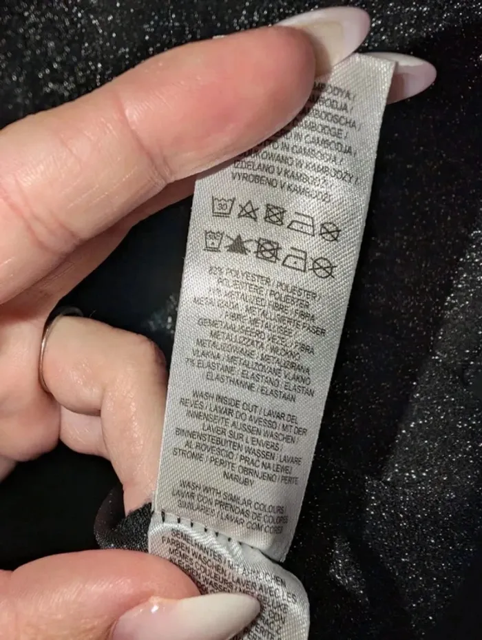 Robe casual femme noire argentée idéale toutes saisons taille M Primark - photo numéro 3