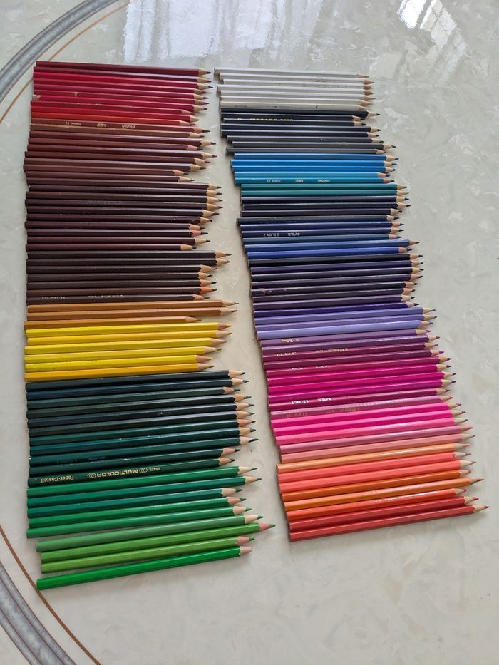 Lot de 126 crayons de couleur. - photo numéro 9