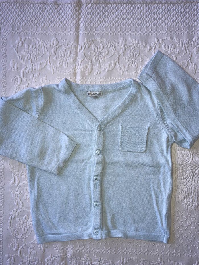 Gilet bleu ciel 24mois / 2ans DPAM.
