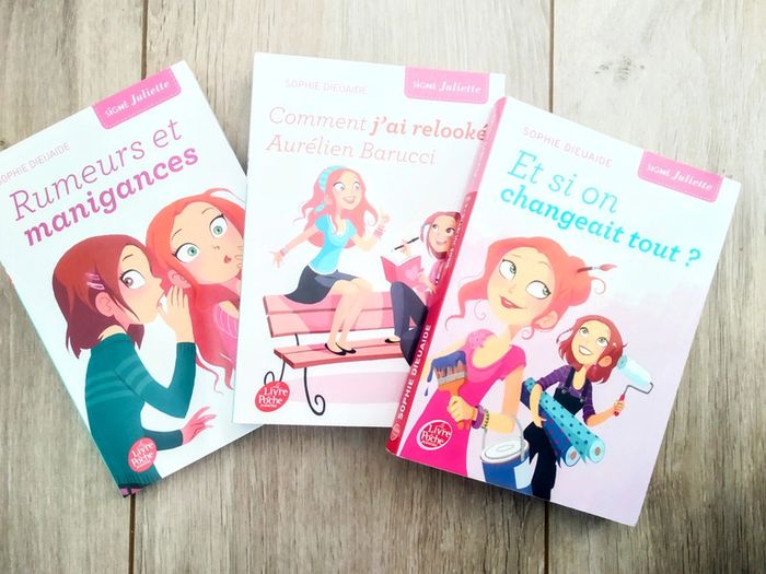 Lot de 3 livres Signé Juliette de Sophie Dieuaide