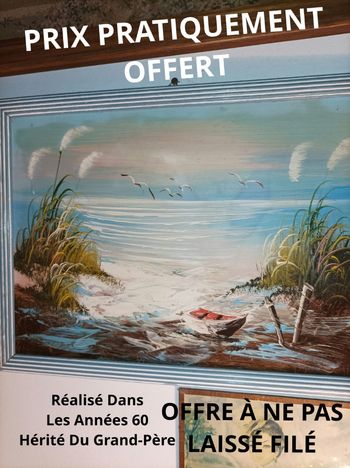 Tableau Exemplaire Unique Réalisé Dans Les Années 60 