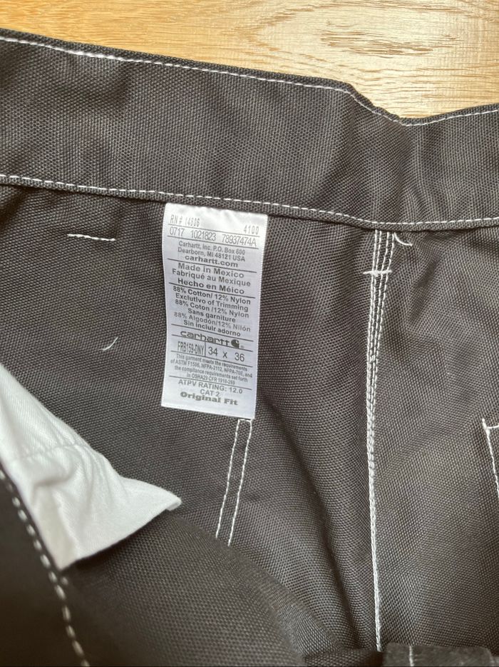 Carhartt Pantalon Double Knee Noir Taille 34x36 - photo numéro 10