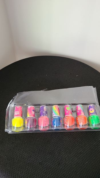 7 jours de vernis à ongles pour enfants - Multicolore - Changement de couleur