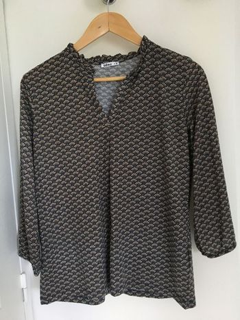 Blouse imprimée manches 3/4
