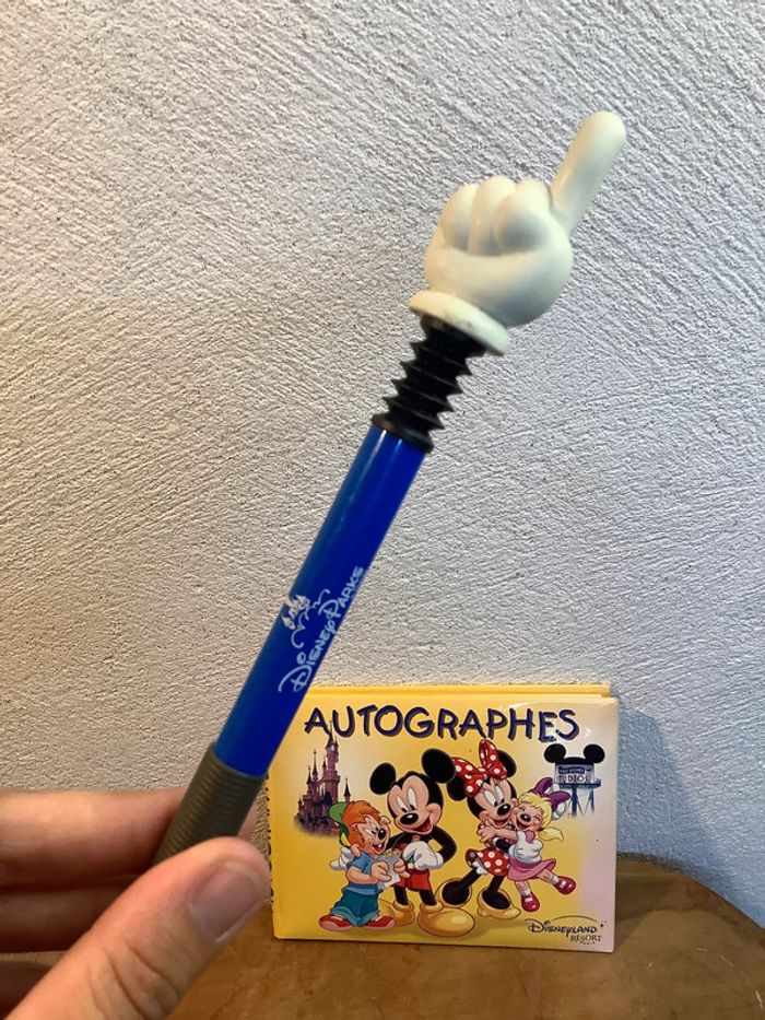 Carnet autographe Mickey disney et son stylo - photo numéro 2