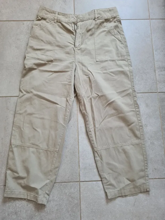 Pantalon jeans coupe large