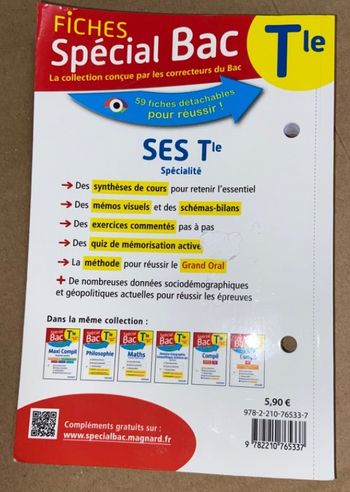 Fiches bac ses terminale