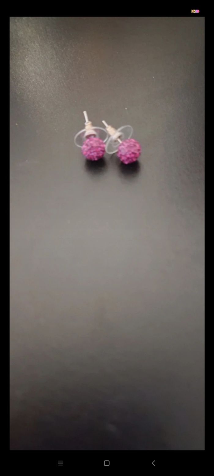 Boucle d'oreille brillante
