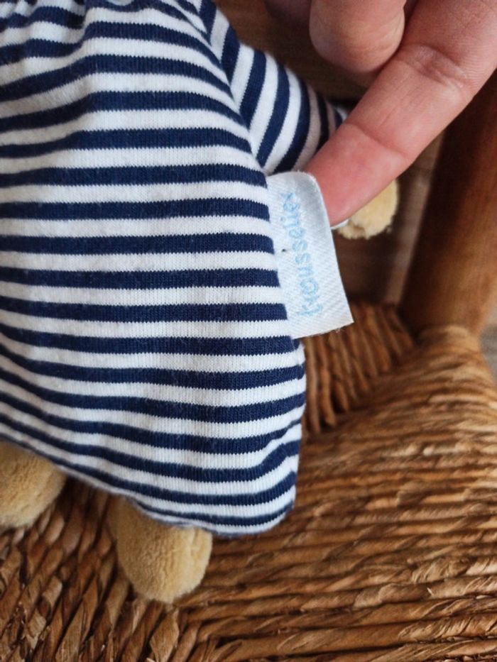 Peluche lapin trousselier hochet tbe - photo numéro 5