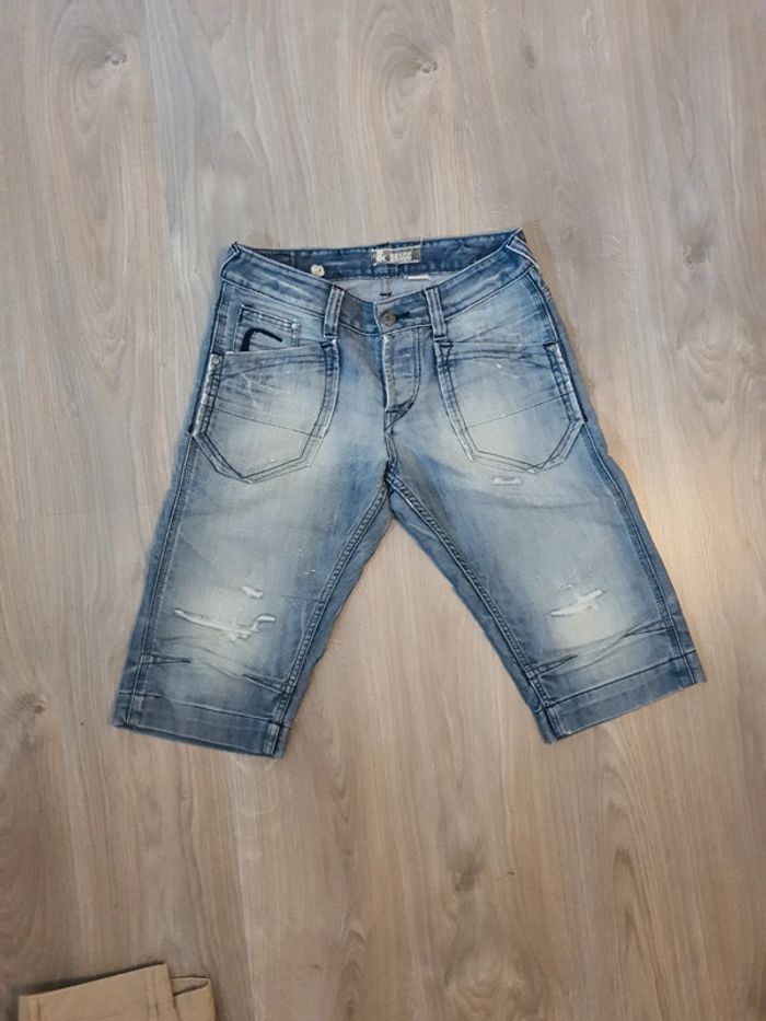 T.40 💥 Lot 2 pantalons+1 short en jeans > Celio-Bonobo & Bragg - photo numéro 2