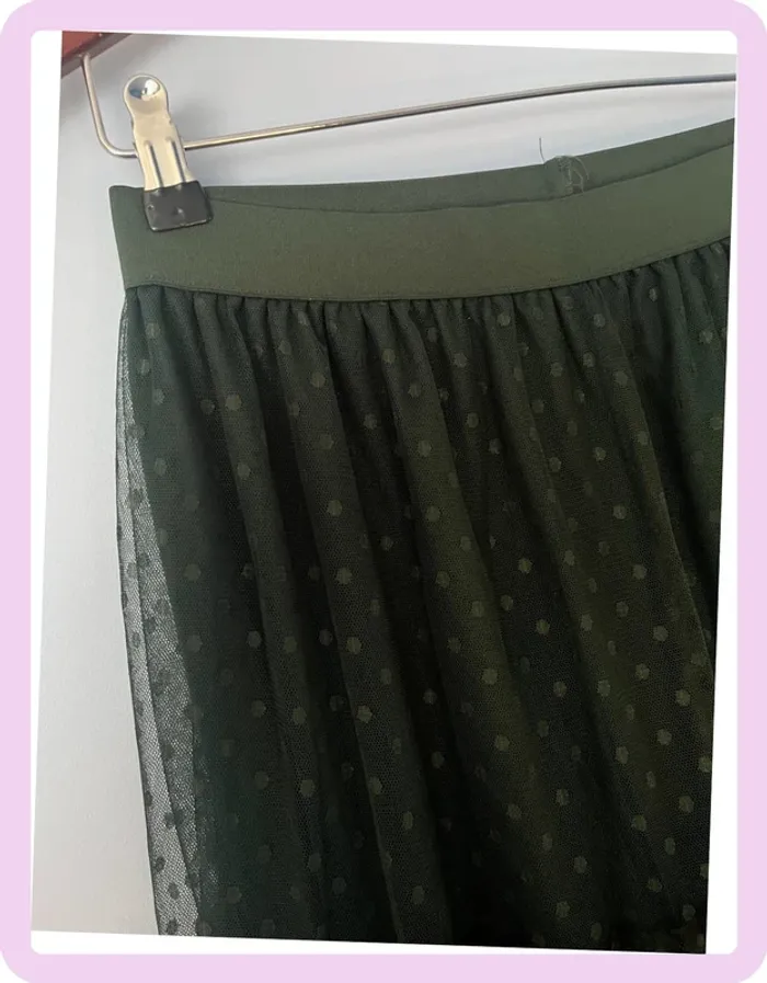 Jupe Longue Verte avec Tule – Madison – Taille M/L 👗 - photo numéro 3