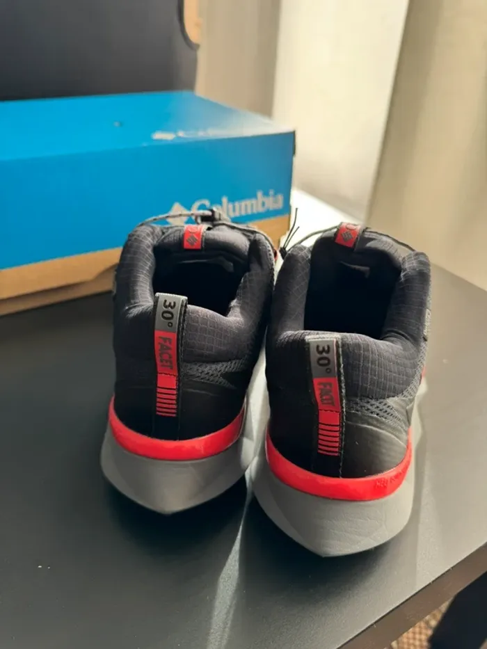 Baskets Columbia Centennial Trail Outdry taille 39 noir rouge corail - photo numéro 5