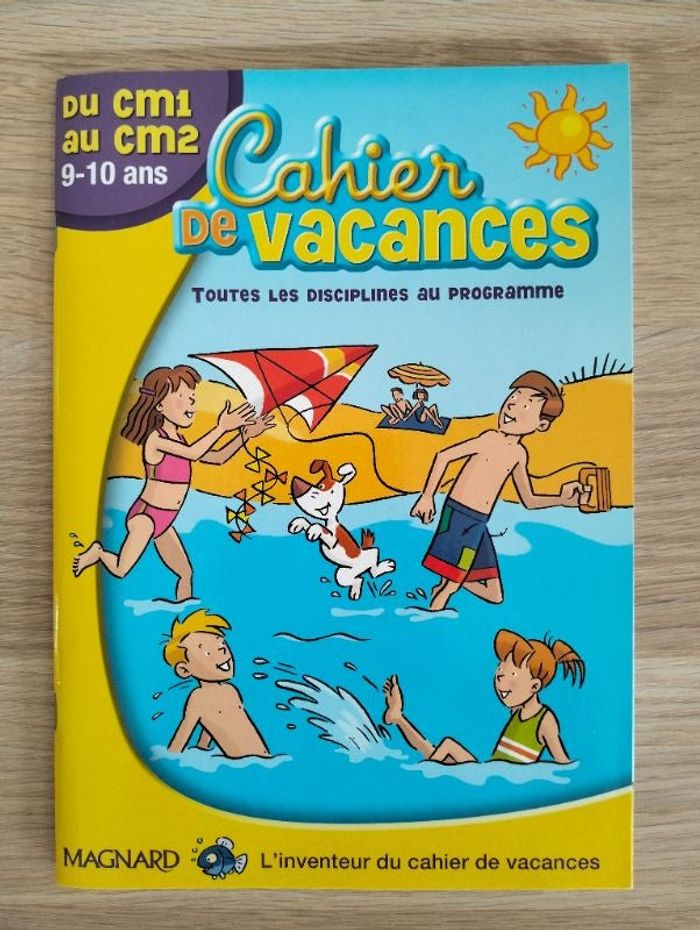 Cahier de vacances CM1 CM2.